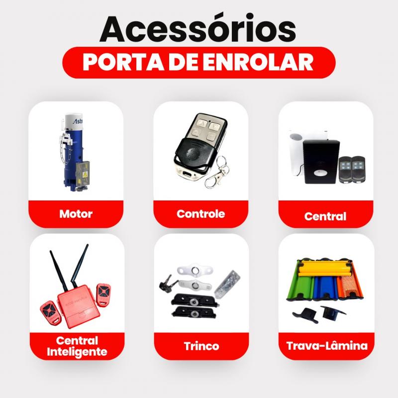 Acessórios para portas de enrolar